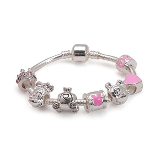 Children's 'Fairytale Dreams' Silver Plated Charm Bead Bracelet