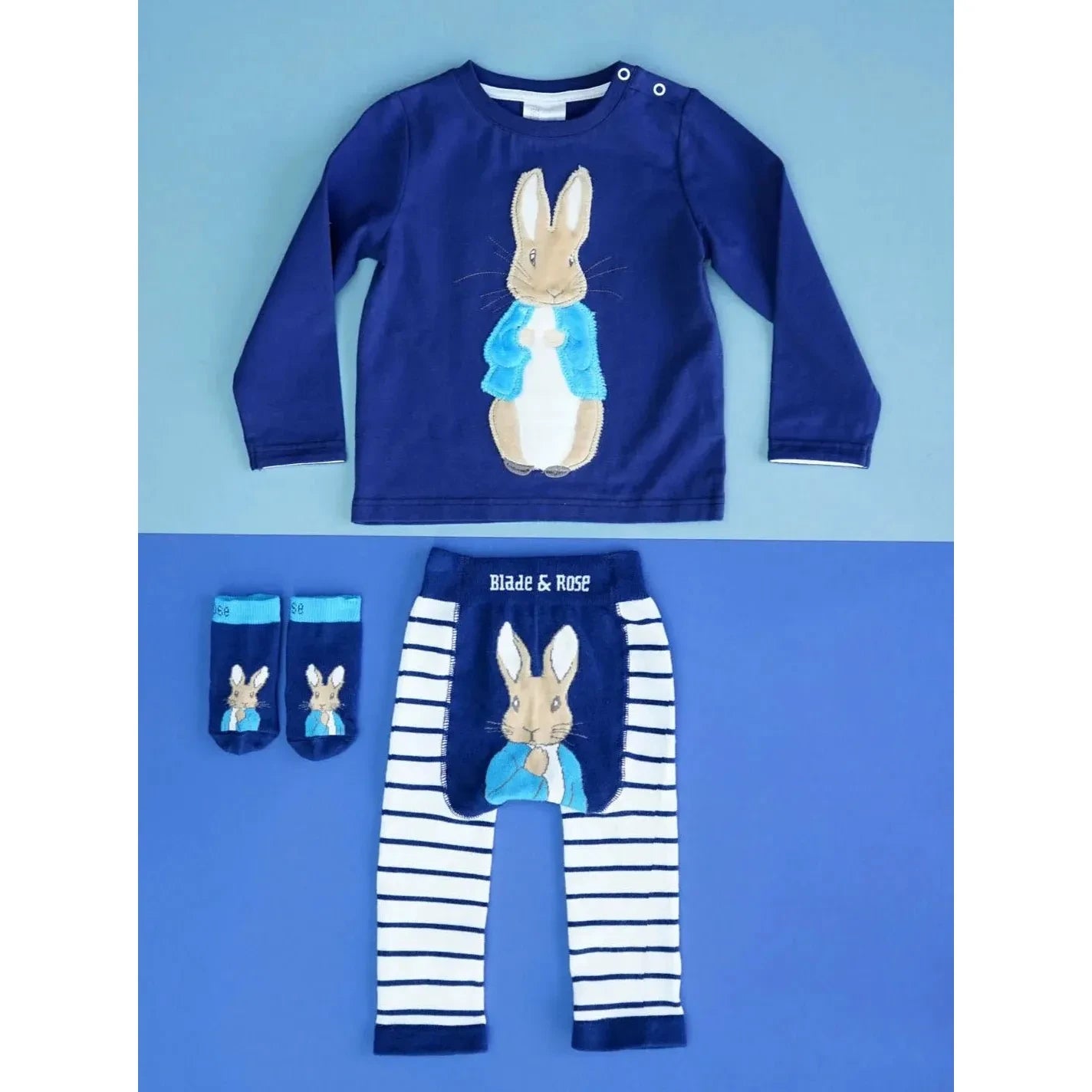 Peter Rabbit Navy Striped Leggings