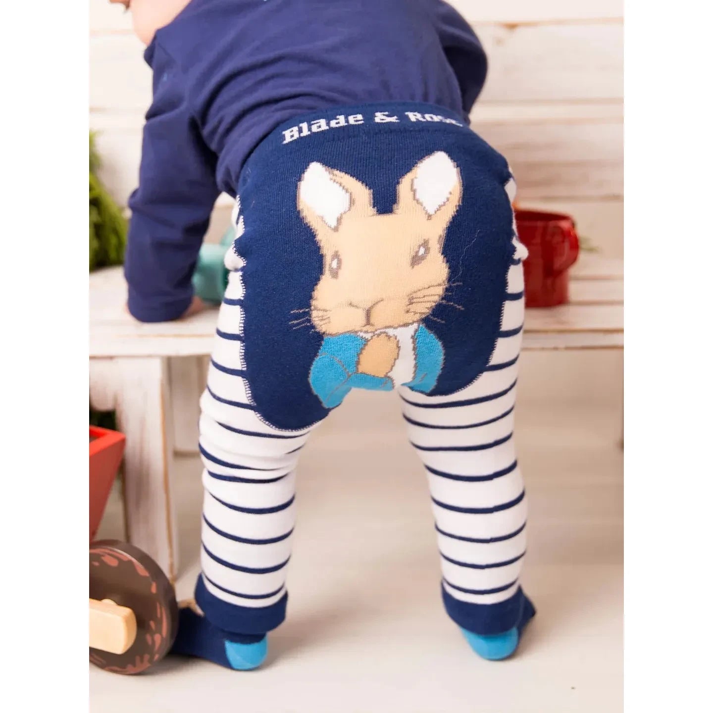 Peter Rabbit Navy Striped Leggings