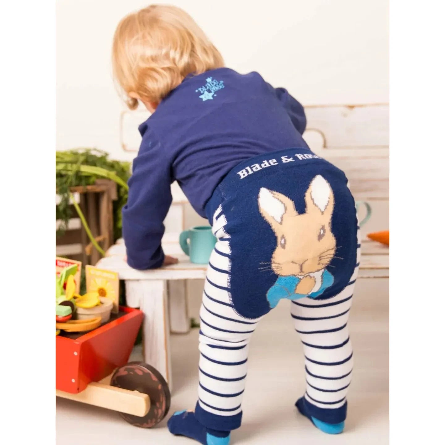 Peter Rabbit Navy Striped Leggings